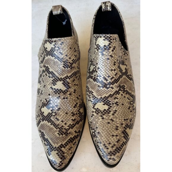 Artisan by Zigi Adal Snake Print Leather Shoe Boots Women's Size 9.5M - Picture 2 of 14